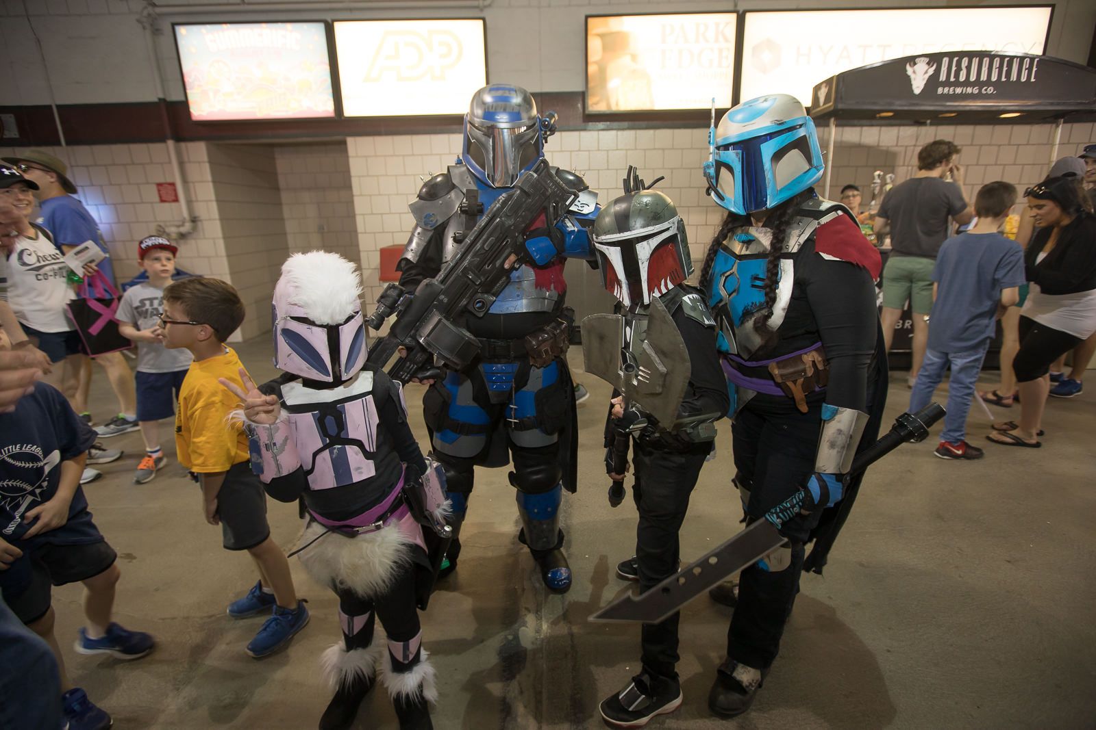 Smiling on Star Wars Night with the Buffalo Bisons